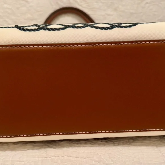 Tory Burch Ella Printed Nylon and Leather Tote Bag - Picture 3 of 4